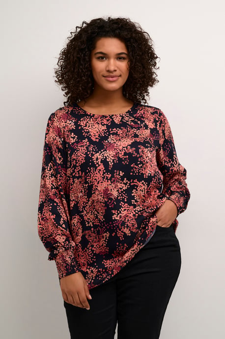 Langarm-Bluse KCjeanetta Regular fit black red - Image 2