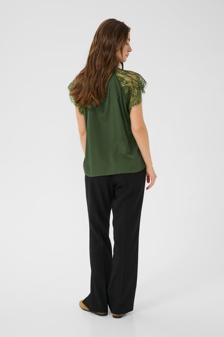 Kurzarm-Bluse CRNola Straight fit green - Image 2