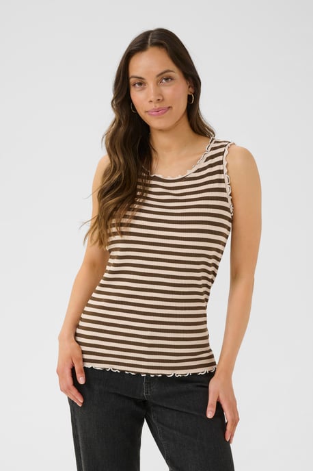 Jerseytop CRRibba Slim fit beige - Image 3