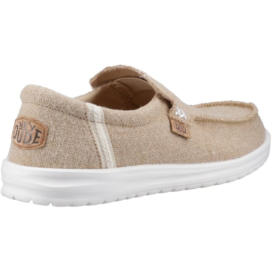 HEYDUDE Mikka Jute Linen Herren Irisch Creme Mokassin Schuhe - Image 2