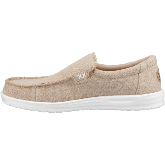 HEYDUDE Mikka Jute Linen Herren Irisch Creme Mokassin Schuhe - Image 4