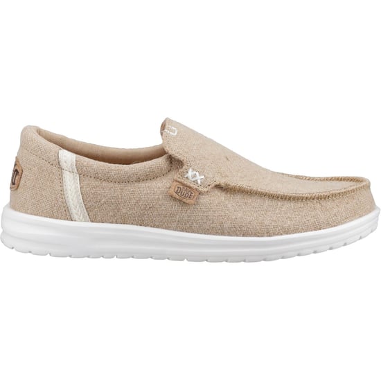 HEYDUDE Mikka Jute Linen Herren Irisch Creme Mokassin Schuhe - Image 5