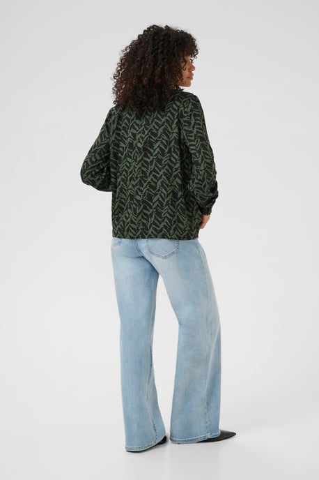 Langarm-Bluse KAdina Regular fit black green - Image 2