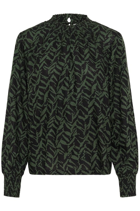 Langarm-Bluse KAdina Regular fit black green - Image 4