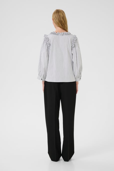 Langarm-Bluse KBBeatrice Feminine white black - Image 2