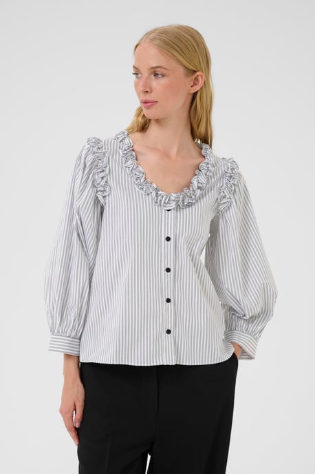 Langarm-Bluse KBBeatrice Feminine white black - Image 3