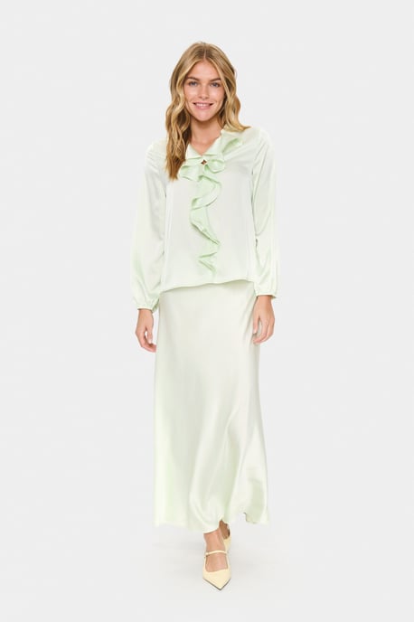 Langarm-Bluse LodisaSZ Gerade Passform pale green - Image 1