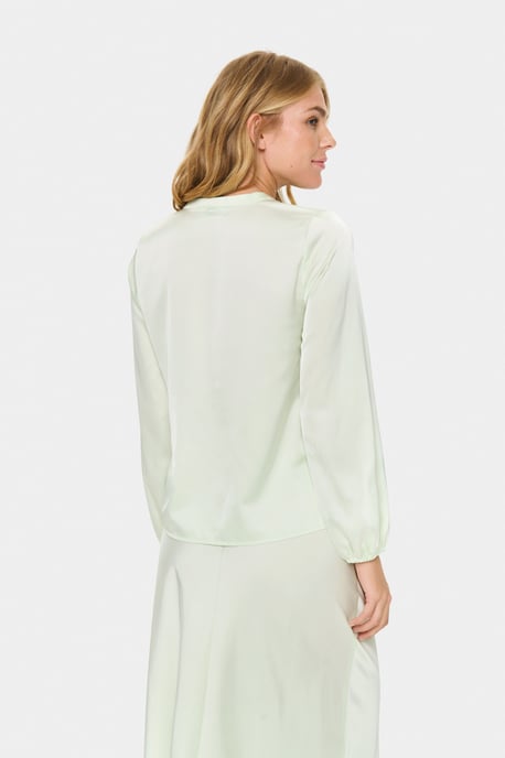 Langarm-Bluse LodisaSZ Gerade Passform pale green - Image 3