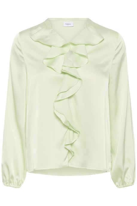 Langarm-Bluse LodisaSZ Gerade Passform pale green - Image 4