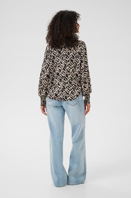 Langarm-Bluse KAdina Regular fit black offwhite - Image 2