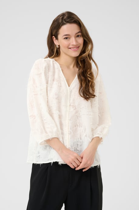 Langarm-Bluse KApariva Loose fit white - Image 3