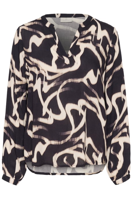 Langarm-Bluse KAbeathe Regular fit black offwhite - Image 4