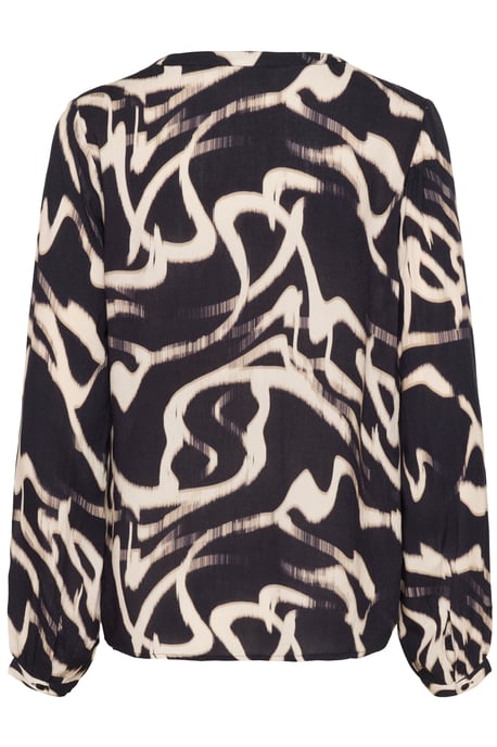 Langarm-Bluse KAbeathe Regular fit black offwhite - Image 5