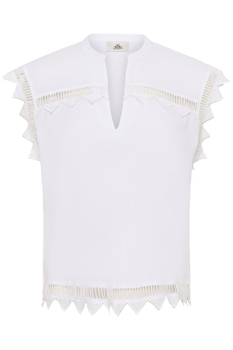 Ärmellose Bluse KBOmmi Straight fit white - Image 4