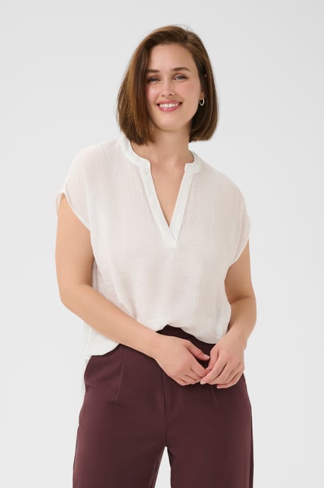 Kurzarm-Bluse KAanja Regular fit white - Image 3