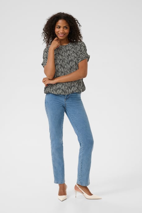 Ärmellose Bluse KAamber Loose fit black offwhite - Image 1
