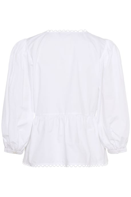 Kurzarm-Bluse KBAnnabelle Peplum fit white - Image 5