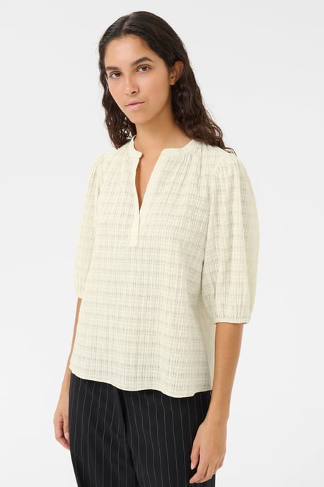 Kurzarm-Bluse KBAyo Classic fit white - Image 3
