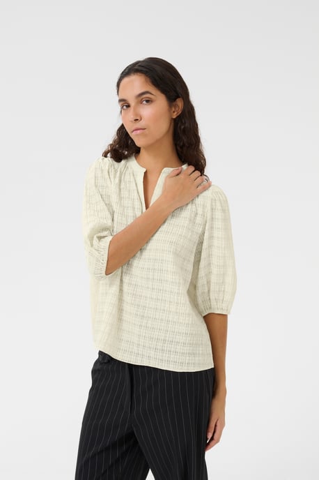 Kurzarm-Bluse KBAyo Classic fit white - Image 4