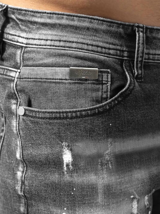 Enzo Milano | Herren Ripped Jeans - Image 4