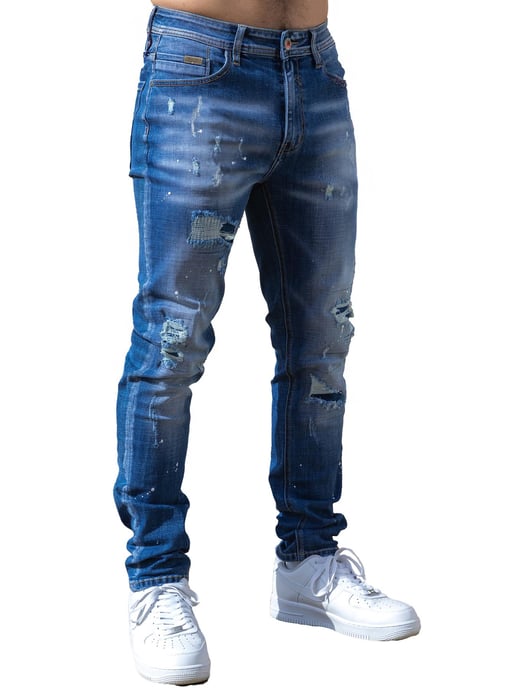 Enzo Milano | Herren Ripped Jeans - Image 2