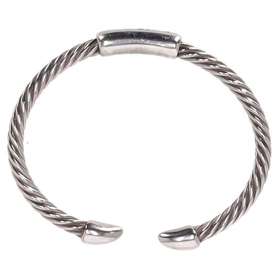 Pomellato 67 Gedrehter Armreif aus silberfarbenem Metall - Image 1