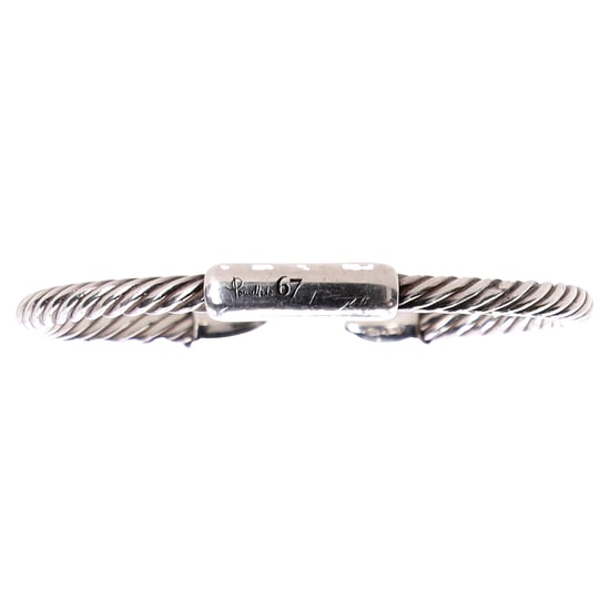 Pomellato 67 Gedrehter Armreif aus silberfarbenem Metall - Image 2