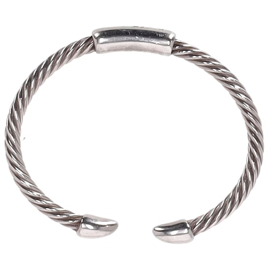 Pomellato 67 Gedrehter Armreif aus silberfarbenem Metall - Image 6