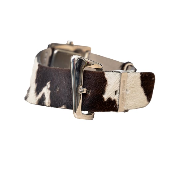 Roberto Cavalli – Gebogene Armbanduhr aus Tierhaar – 10er - Image 5
