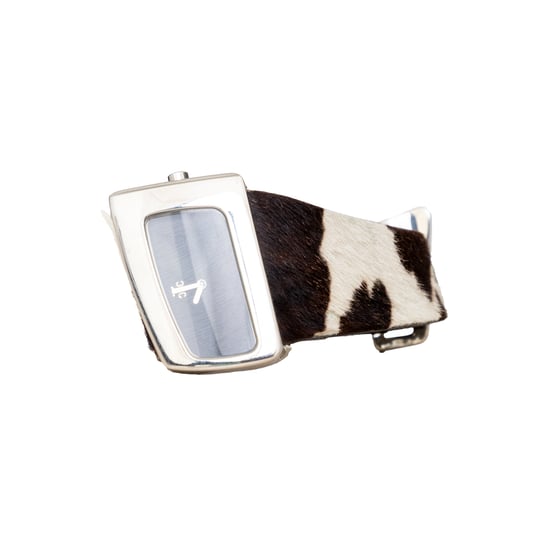 Roberto Cavalli – Gebogene Armbanduhr aus Tierhaar – 10er - Image 6