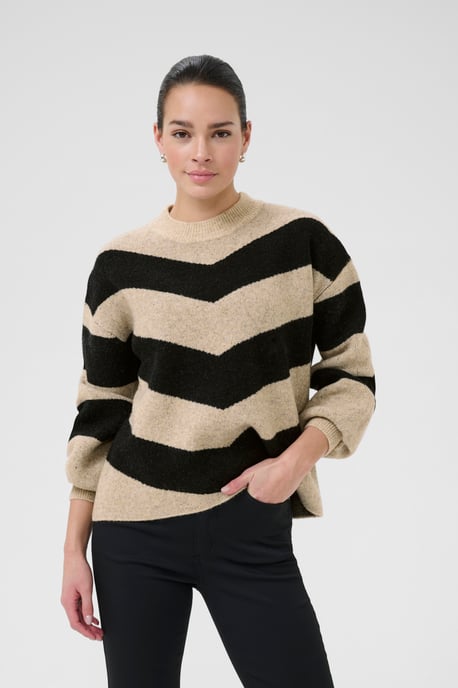 Strickpullover KAverana Baggy fit beige - Image 3