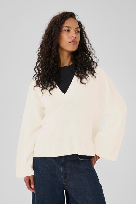 Strickpullover HuxiMW Regular fit white - Image 5