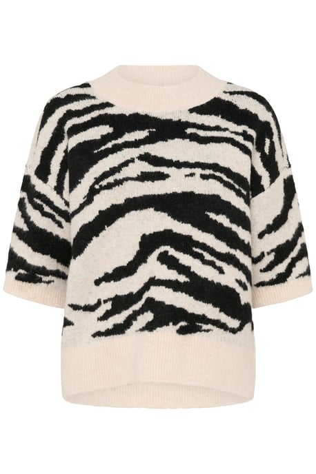 Strickpullover KAsandra Baggy fit black offwhite - Image 4