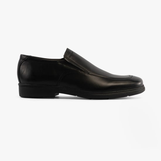 Geox Federico D Jungen Leder-Schulschuhe Schwarz - Image 1