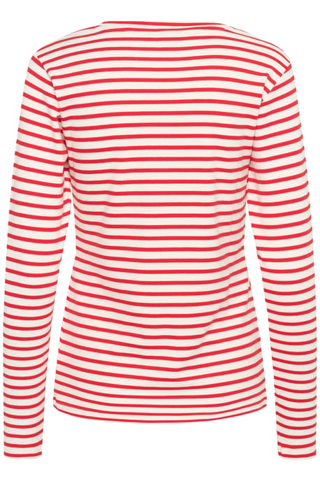 Langarm-Shirt Liddy Regular fit white red - Image 5