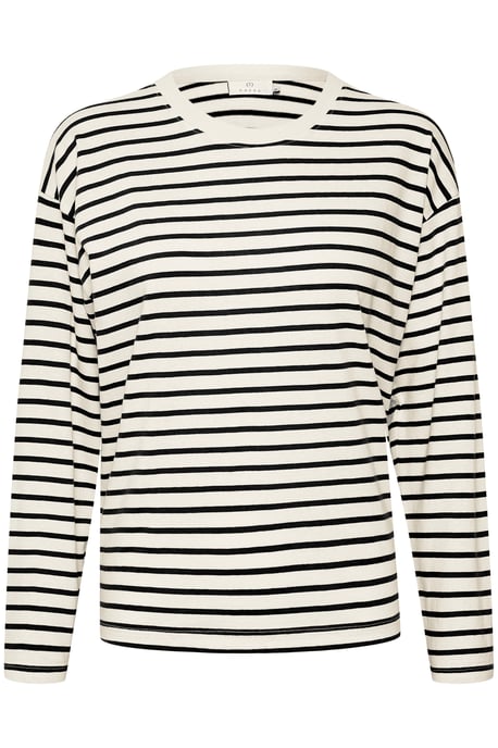 Langarm-Shirt KAwinny Loose fit white black - Image 4