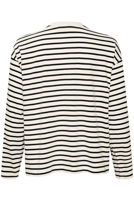 Langarm-Shirt KAwinny Loose fit white black - Image 5