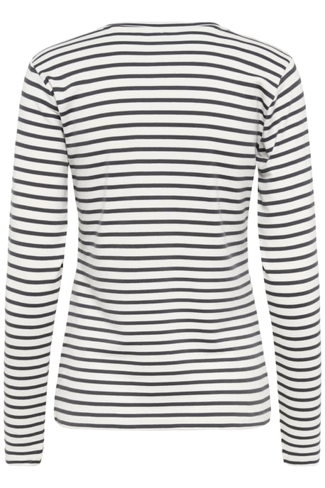 Langarm-Shirt Liddy Regular fit white grey - Image 5
