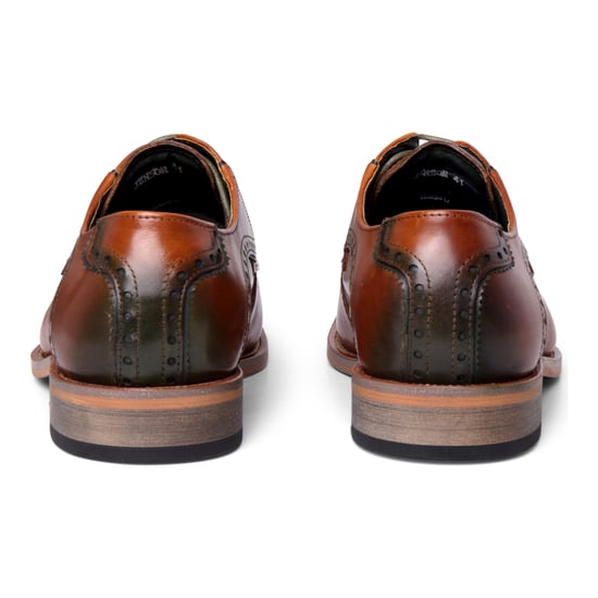 Justin Reess Herren-Oxford-Schuhe aus braunem Leder zum Schnüren - Jenson - Image 4