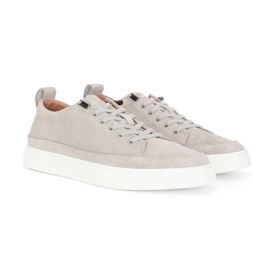 Justin Reess Herren-Trainer-Sneaker aus grauem Wildleder – Josh - Image 3