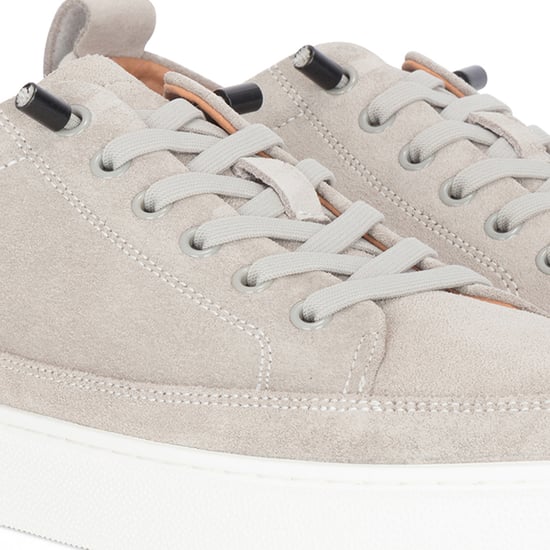 Justin Reess Herren-Trainer-Sneaker aus grauem Wildleder – Josh - Image 4