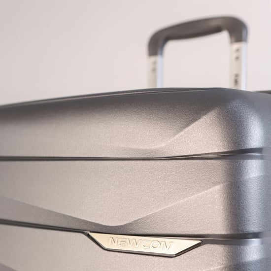 Hartschalenkoffer TSA Rauchgrau Robuster Koffer 8 Rollen Handgepäck Urlaubsreisekoffer - Image 5