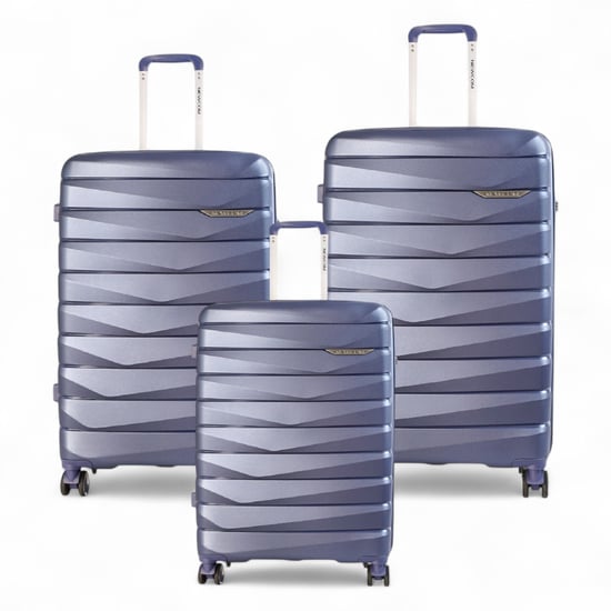 Hartschalenkoffer TSA Rauchblau Robuster 8-Rad-Handgepäck-Reisekoffer für den Urlaub - Image 1