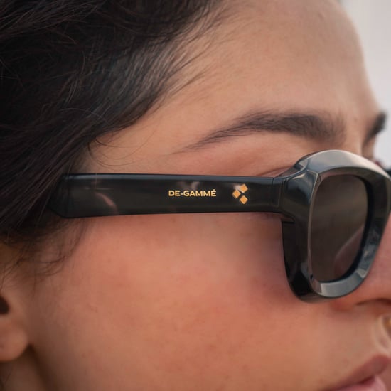 De-Gamme Polarisierte Sonnenbrille mit geometrischem Rahmen in Schwarz – Mailand - Image 3