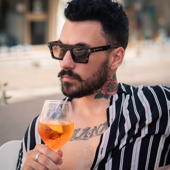 De-Gamme Braune rechteckige Sonnenbrille mit dickem Rahmen – Valencia - Image 2