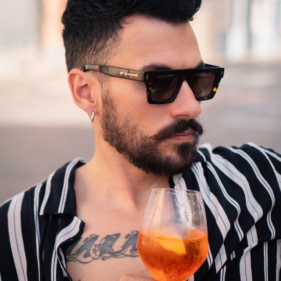 De-Gamme Braune rechteckige Sonnenbrille mit dickem Rahmen – Valencia - Image 3