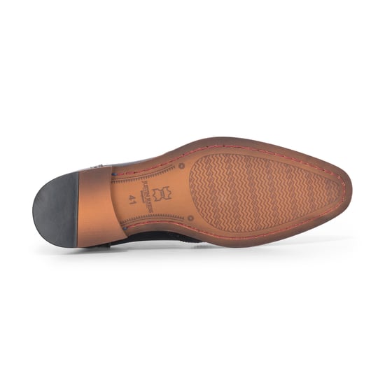 Justin Reess Herren-Brogue-Schuhe aus schwarzem Lackleder – Flynn - Image 6