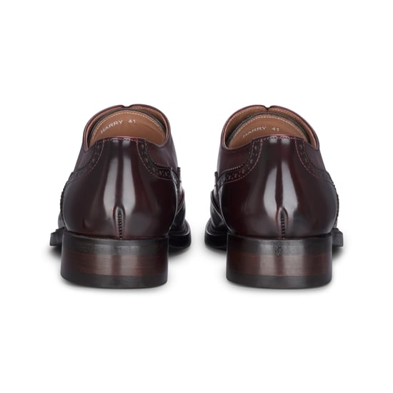 Justin Reess Herren-Brogue-Schuhe aus Lackleder in Weinrot - Harry - Image 4
