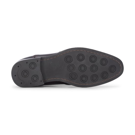 Justin Reess Herren-Brogue-Schuhe aus Lackleder in Weinrot - Harry - Image 5