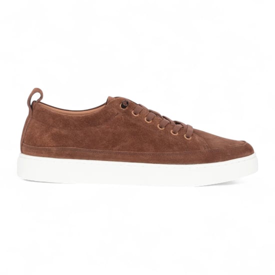 Justin Reess Herren-Sneaker aus braunem Wildleder, Leder – Josh - Image 1